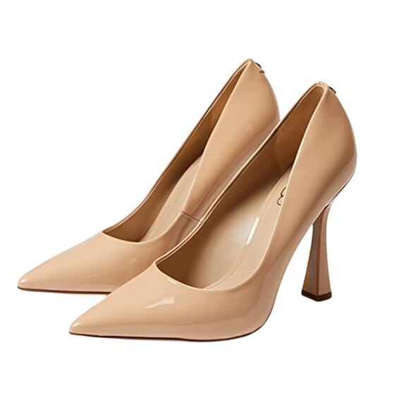 Sam Edelman Shoes - Sam Edelman Womens Antonia Pumps US 7.5 M EU 37.5 Beige Patent Leather NIB